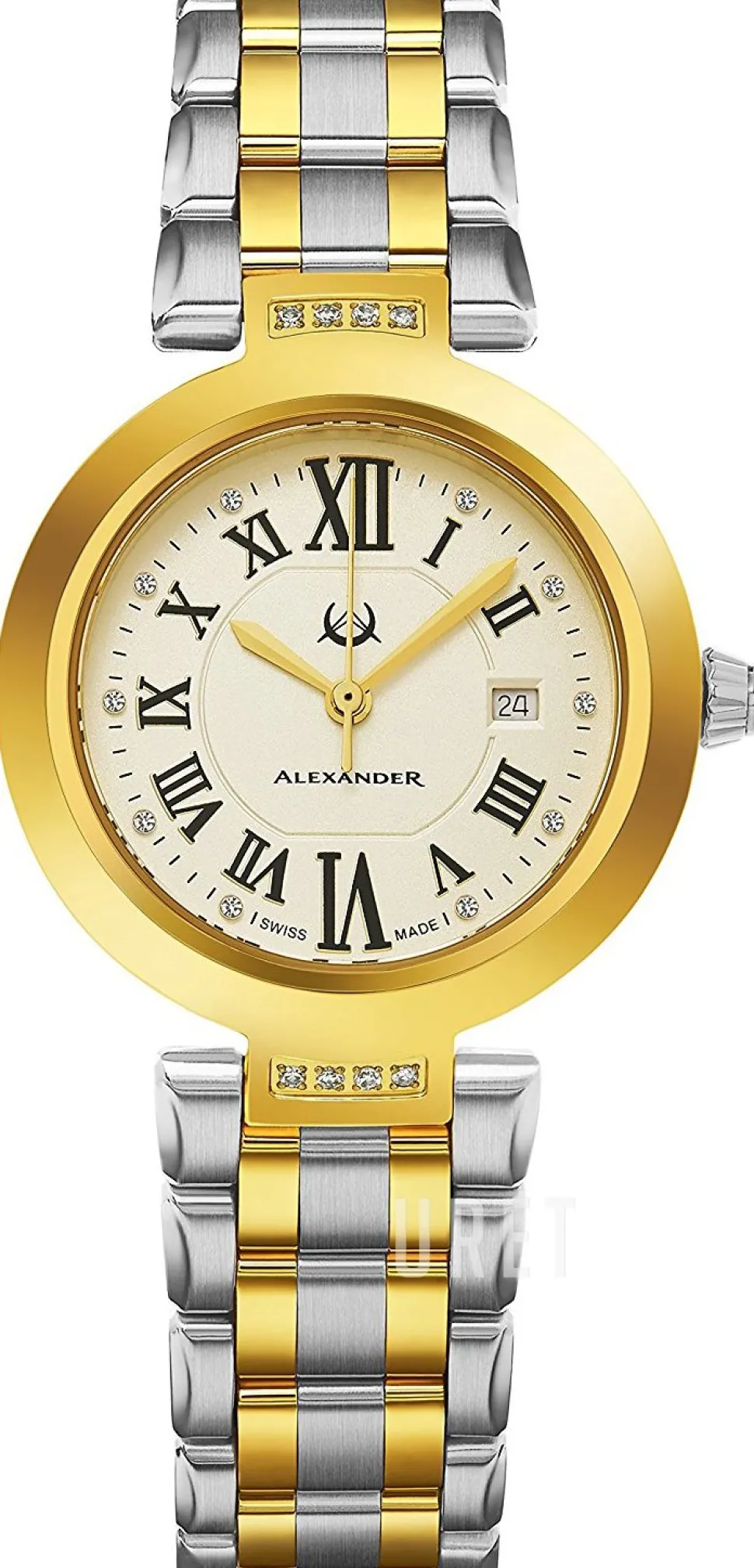 Monarch Champagnefärgad/Gulguldtonat stål Ø32 mm