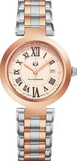 Monarch Roséguldstonad/Roséguldstonat stål Ø32 mm