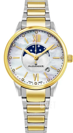 Monarch Vit/Gulguldtonat stål Ø35 mm