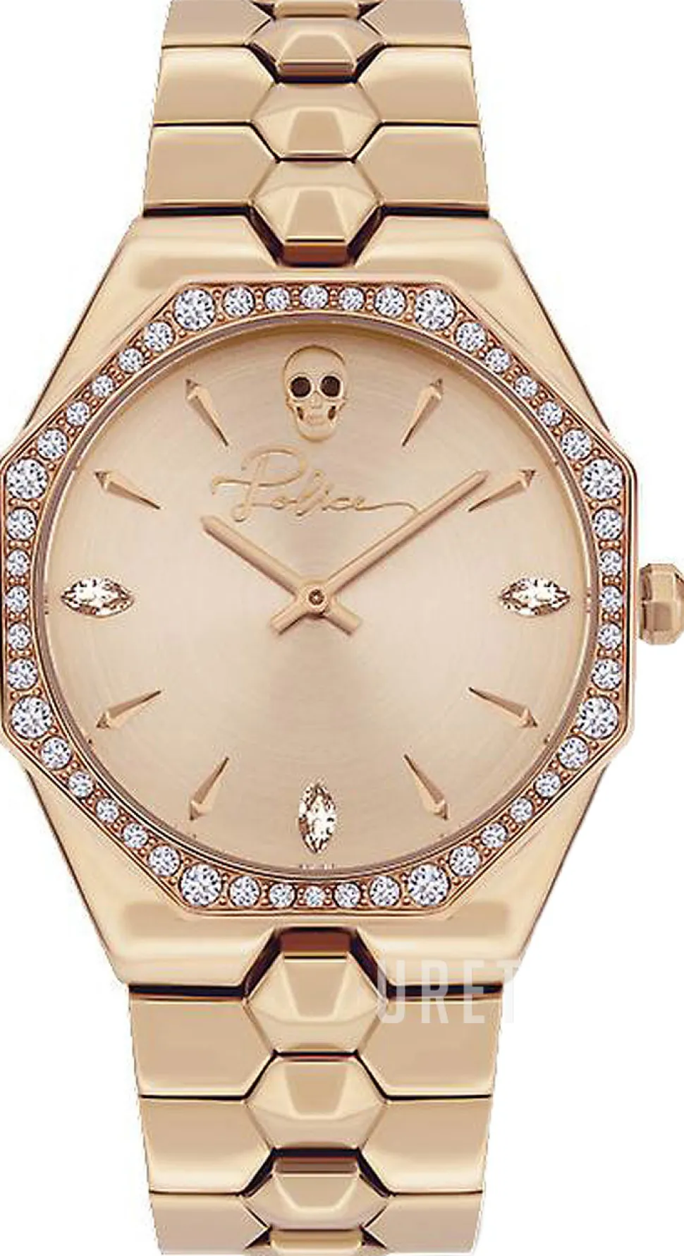 Montaria Roséguldstonad/Roséguldstonat stål