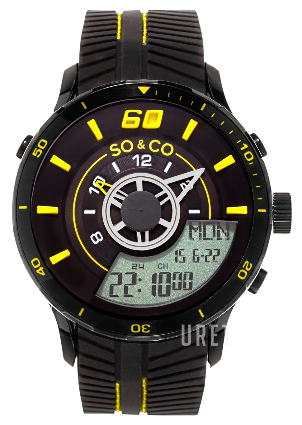 Monticello Svart/Gummi Ø45 mm