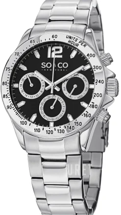 Monticello Svart/Stål Ø42 mm