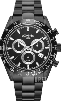 Monza 100 Svart/Stål Ø42 mm