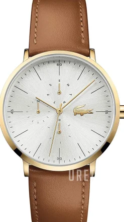 Moon Silverfärgad/Läder Ø40 mm