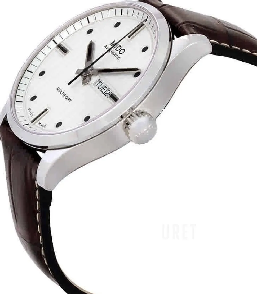 Multifort Silverfärgad/Läder Ø42 mm