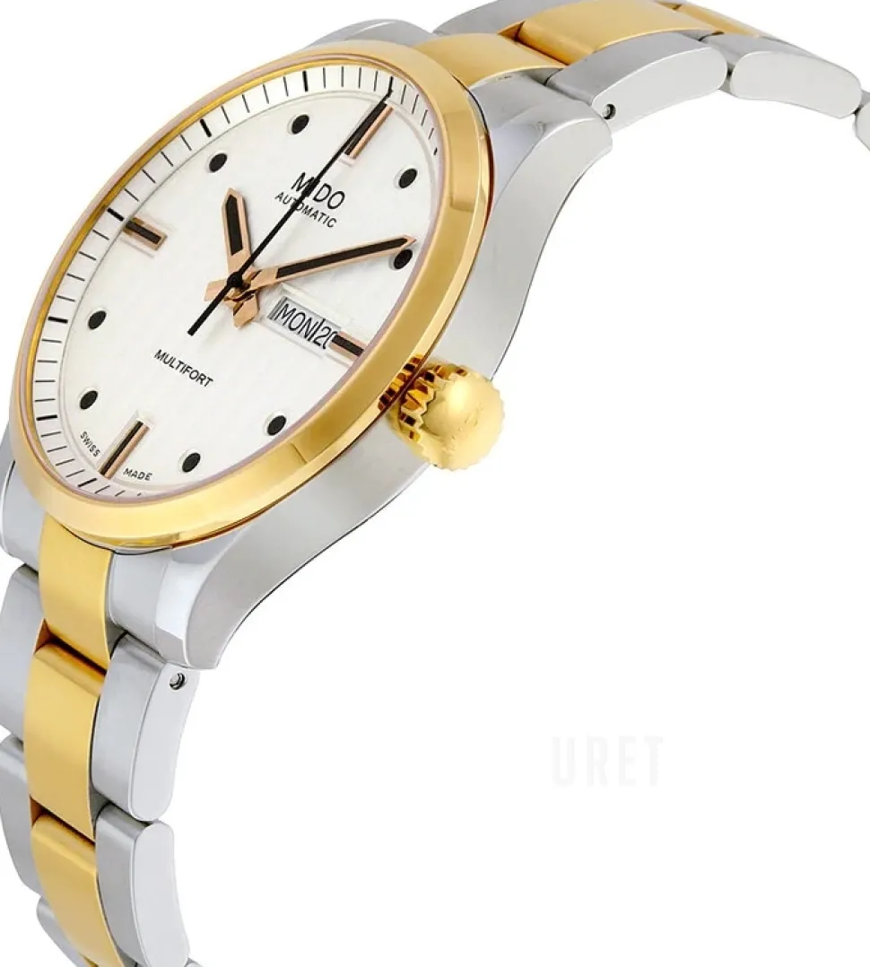 Multifort Silverfärgad/Roséguldstonat stål Ø42 mm