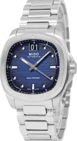 Multifort TV Big Date Blå/Stål Ø39.2 mm