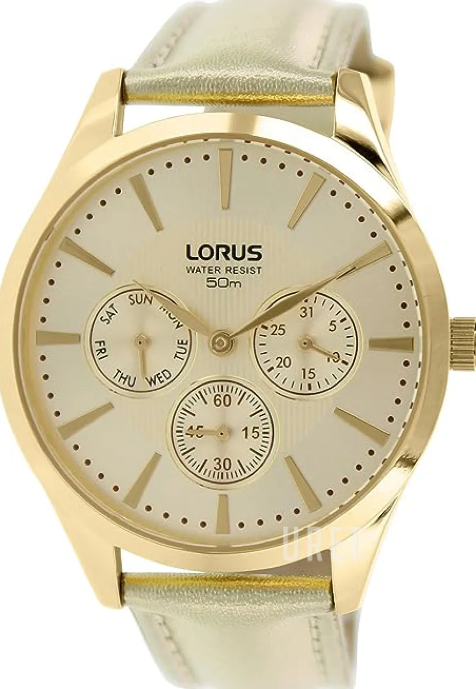 Multifunction Guld/Läder Ø38 mm