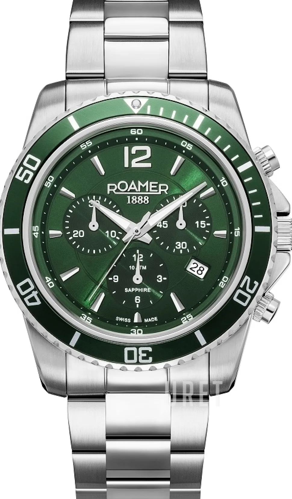 Nautic 100 Chrono Grön/Stål Ø43 mm