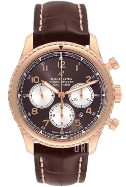 Navitimer 08 Bronsfärgad/Läder Ø43 mm