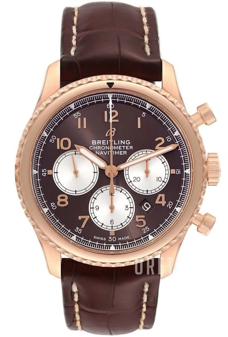 Navitimer 08 Bronsfärgad/Läder Ø43 mm