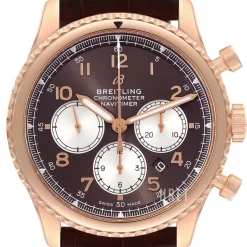 Navitimer 08 Bronsfärgad/Läder Ø43 mm