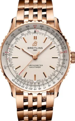 Navitimer Automatic 41 Beige/18 karat roséguld Ø41 mm