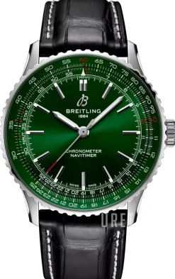 Navitimer Automatic 41 Grön/Läder Ø41 mm