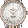 Navitimer Automatic 36 Vit/18 karat roséguld Ø36 mm