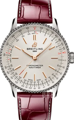 Navitimer Automatic 36 Vit/Läder Ø36 mm