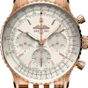 Navitimer B01 Chronograph 41 Vit/18 karat roséguld Ø41 mm