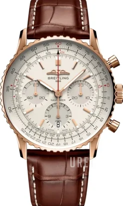 Navitimer B01 Chronograph 41 Vit/Läder Ø41 mm