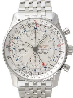 Navitimer World Vit/Stål Ø46 mm