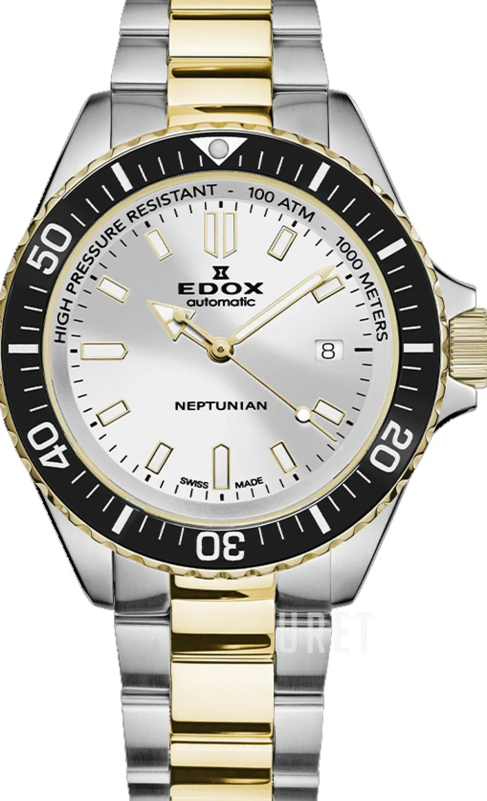 Neptunian Silverfärgad/Gulguldtonat stål Ø44 mm