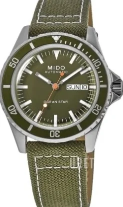 Ocean Star Grön/Läder Ø40.5 mm