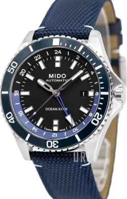 Ocean Star Svart/Läder Ø44 mm