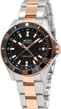 Ocean Star Svart/Roséguldstonat stål Ø44 mm