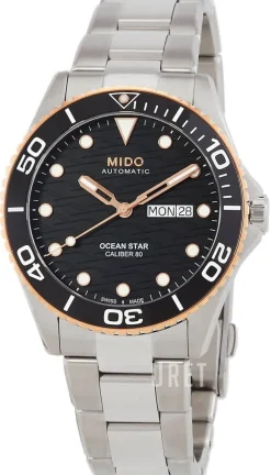 Ocean Star Svart/Stål Ø42.5 mm