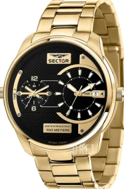 Oversize Svart/Gulguldtonat stål Ø48 mm