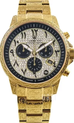 Palais Royale Arabic Guldtonat stål Ø43 mm