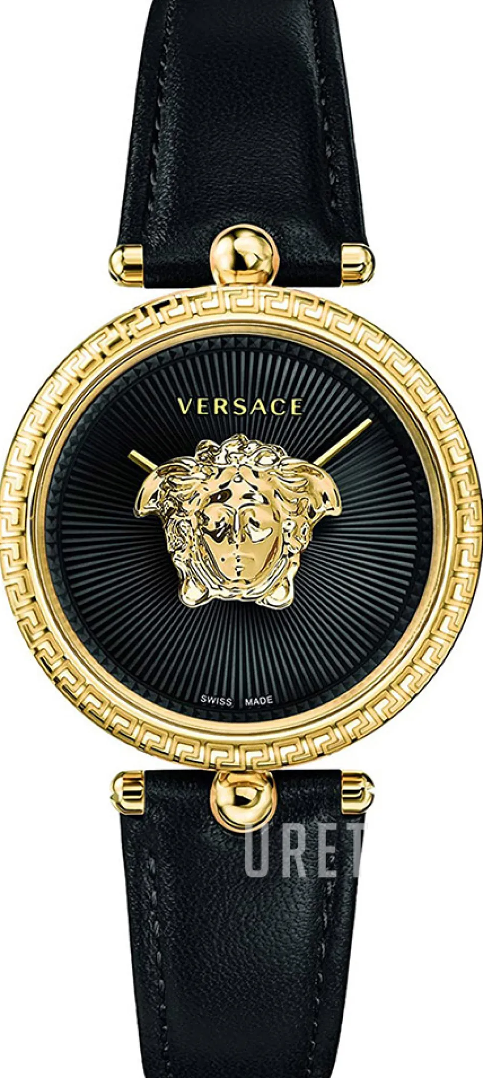 Palazzo Empire Svart/Gulguldtonat stål Ø34 mm