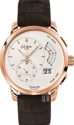 Pano Panograph Silverfärgad/Läder Ø40 mm