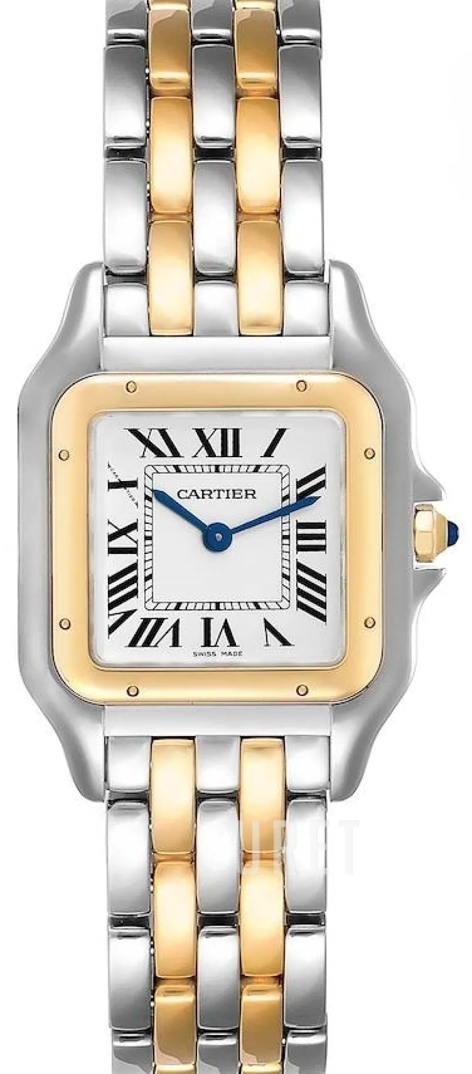 Panthere De Silverfärgad/18 karat gult guld