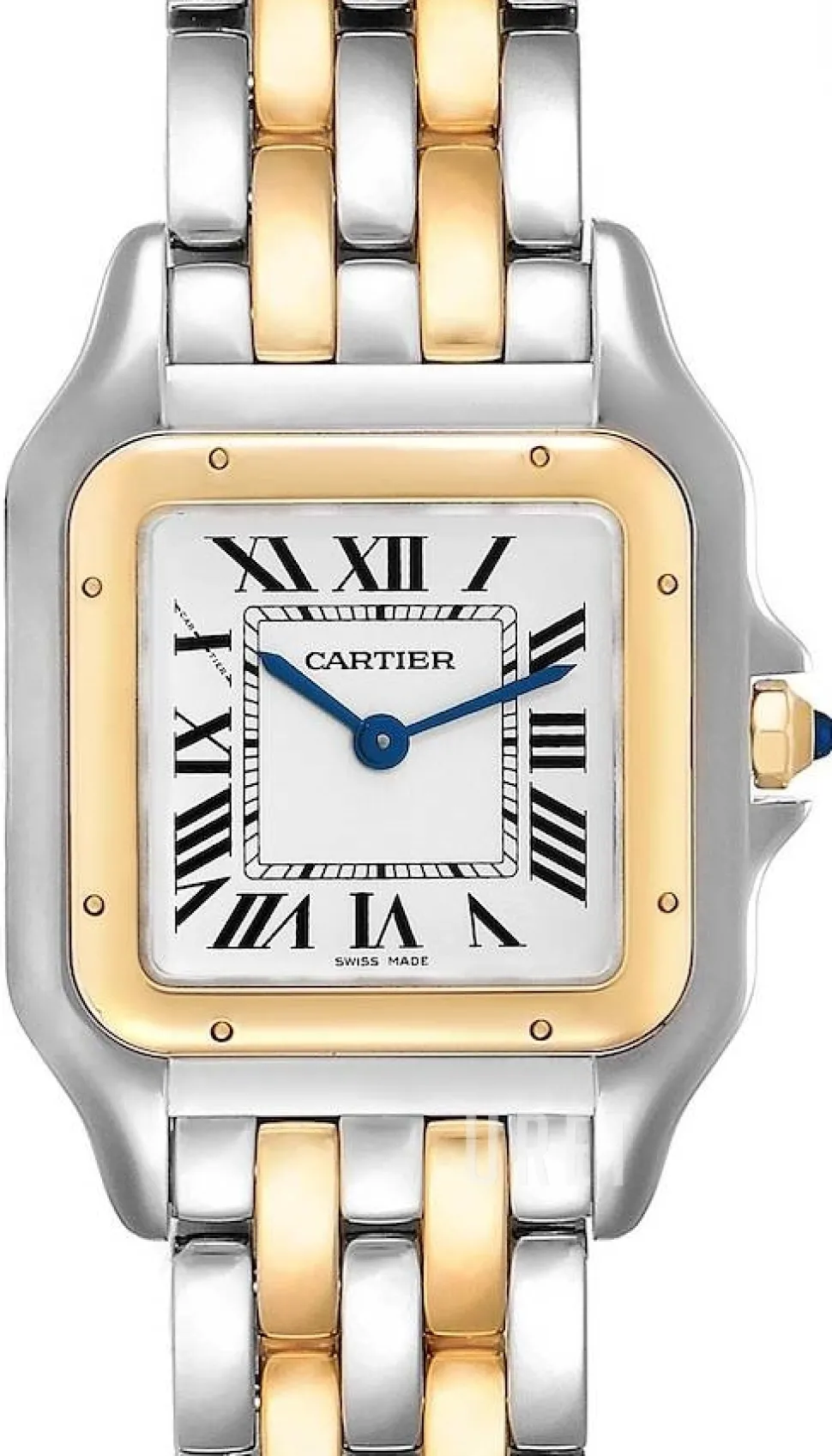 Panthere De Silverfärgad/18 karat gult guld