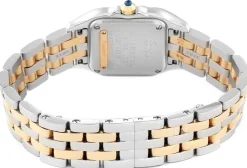 Panthere De Silverfärgad/18 karat gult guld