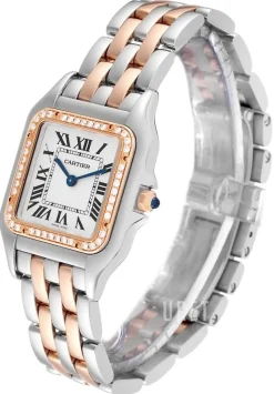 Panthere De Silverfärgad/18 karat roséguld