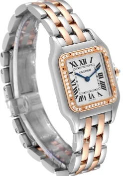 Panthere De Silverfärgad/18 karat roséguld