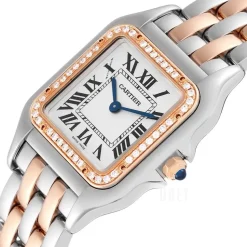 Panthere De Silverfärgad/18 karat roséguld