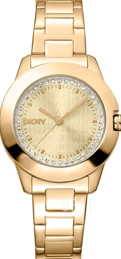 Park Ave Logo Guldtonad/Guldtonat stål Ø30 mm