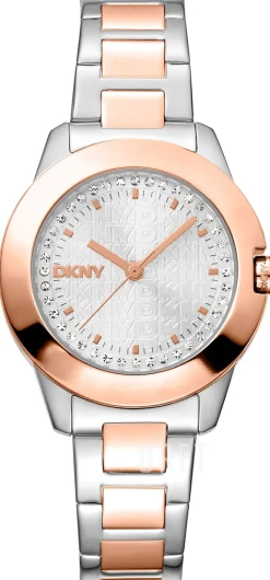 Park Ave Logo Silverfärgad/Roséguldstonat stål Ø30 mm