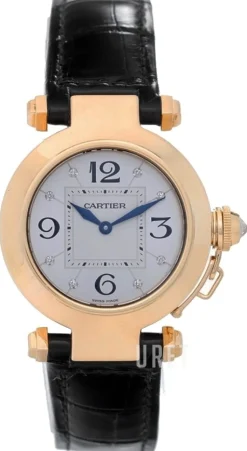 Pasha Silverfärgad/Läder Ø32 mm