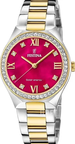 Petite Röd/Gulguldtonat stål Ø35 mm