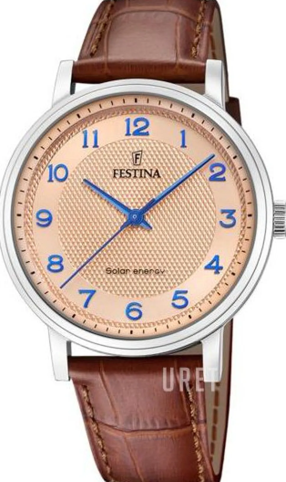 Petite Roséguldstonad/Läder Ø41 mm