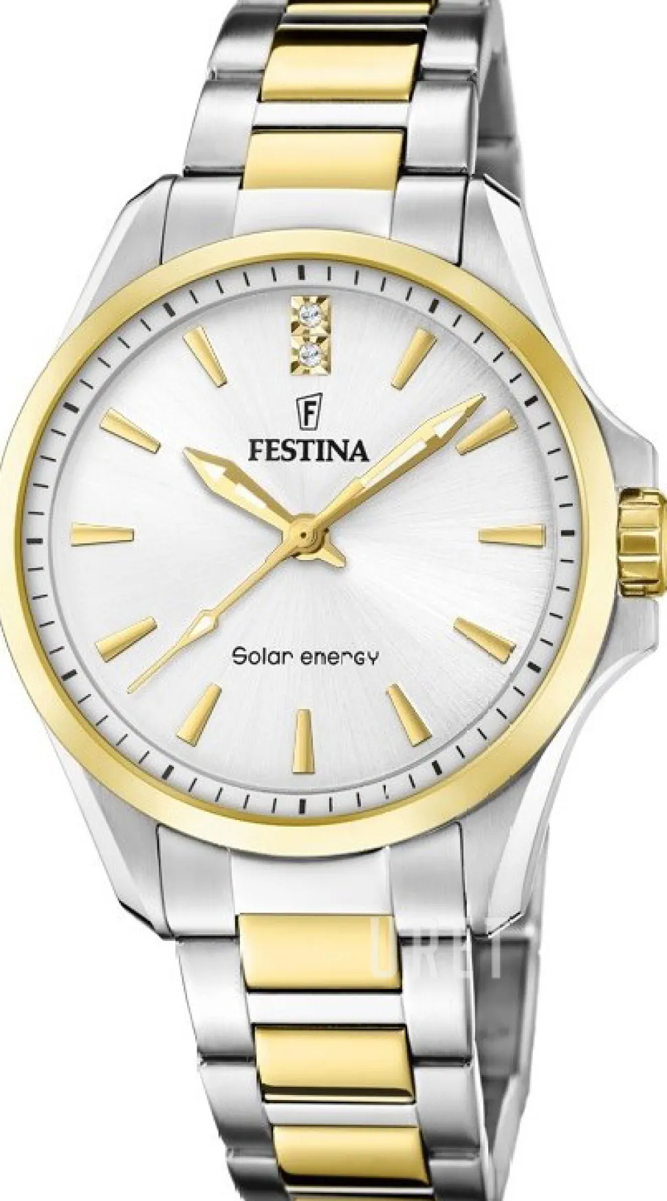 Petite Silverfärgad/Gulguldtonat stål Ø34 mm