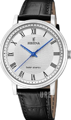 Petite Silverfärgad/Läder Ø41 mm