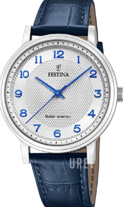 Petite Silverfärgad/Läder Ø41 mm