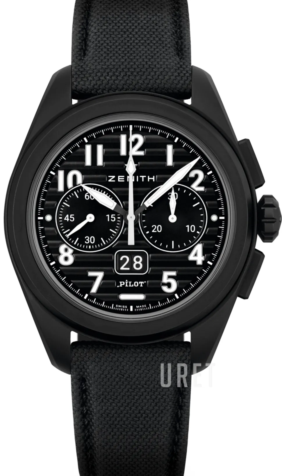 Pilot Big Date Flyback Svart/Keramik Ø42.5 mm