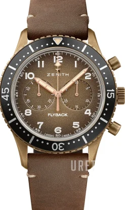 Pilot Bronsfärgad/Läder Ø43 mm