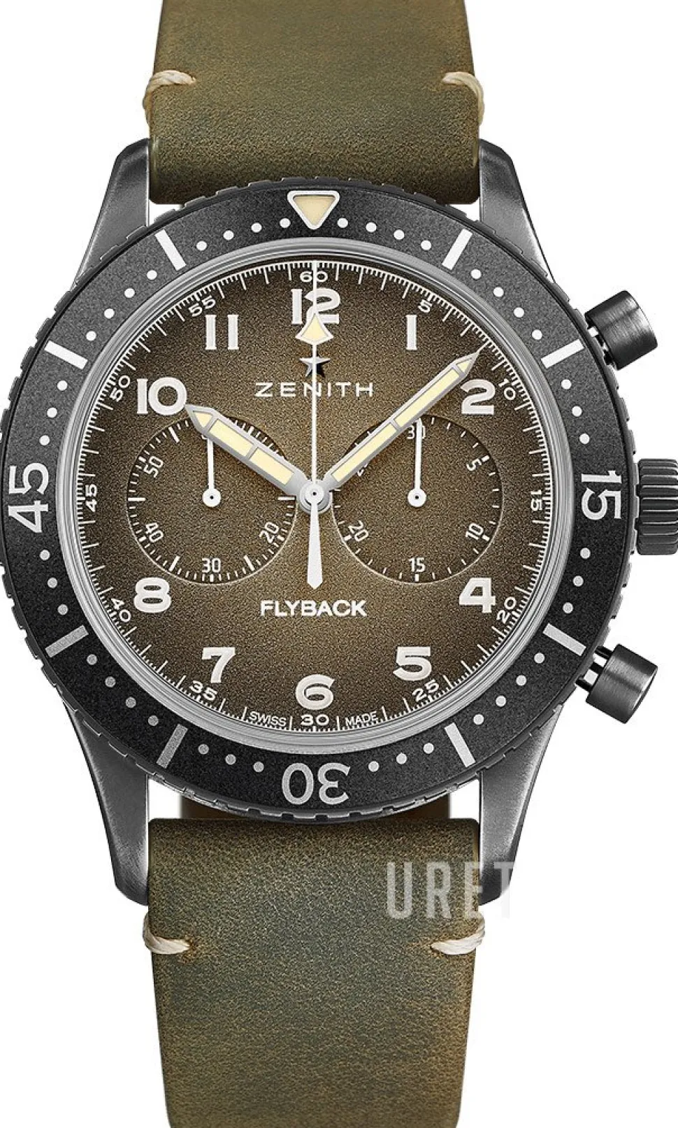 Pilot Grå/Läder Ø43 mm