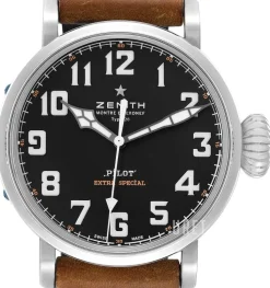 Pilot Svart/Läder Ø45 mm